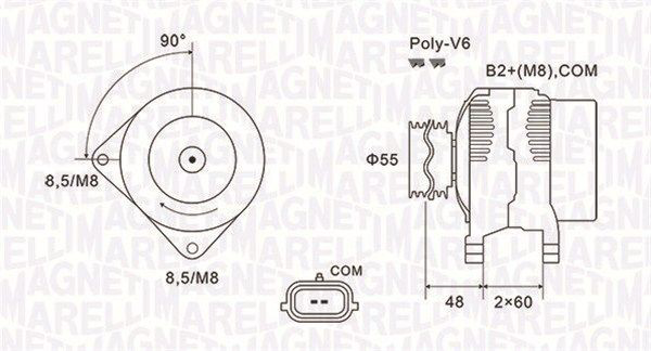 063731974010 Magneti Marelli Авто генератор